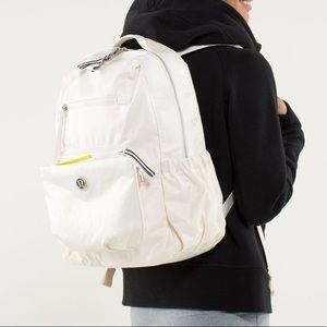 Cream Lululemon Backpack